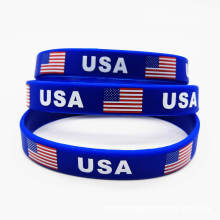 American Flag  Socer  Silicone Wristbands